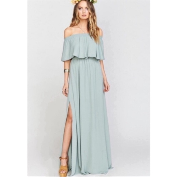 Show Me Your Mumu Hacienda Maxi Dress in Silver Sage - Picture 4 of 15